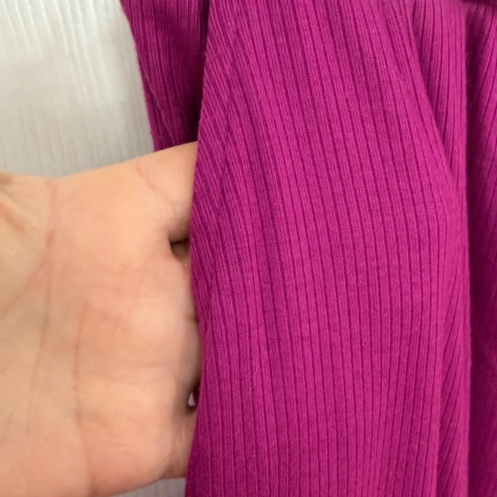 Muk Luks Fuchsia Open Cardigan and pants - Size 2X - Picture 8 of 14